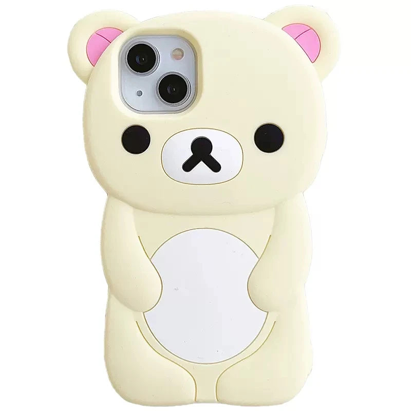 Rilakkuma Bear Silicone IPhone Case Soft Cover Slim Design - Smarsty