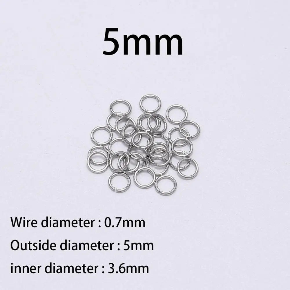 Stainless Steel Jump Rings Set Durable Rust Resistant - Smarsty