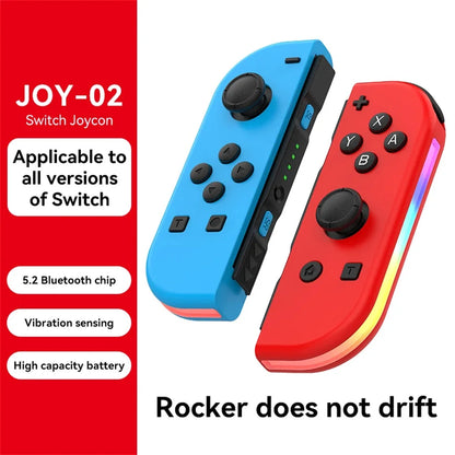 BT 5.2 RGB LED Joy Controller for Nintendo Switch - Smarsty