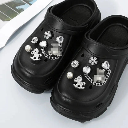 Shoe Charms for DIY Colored Diamond Crystal Shoe Buckle Decoration for Shoe Charm Accessories Kids Party Gift Shoes Decorations - Smarsty
