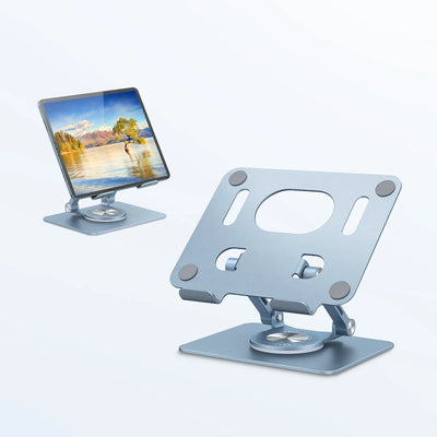 ST02 Tablet Stand Adjustable with 360 Swivel Base Aluminum Tablet Stand Holder Universal Tablet Holder for iPad Samsung - Smarsty