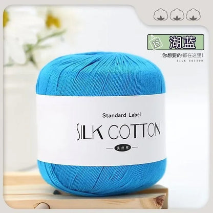 Silk Cotton Crochet Yarn for Soft Baby Knitting - Smarsty