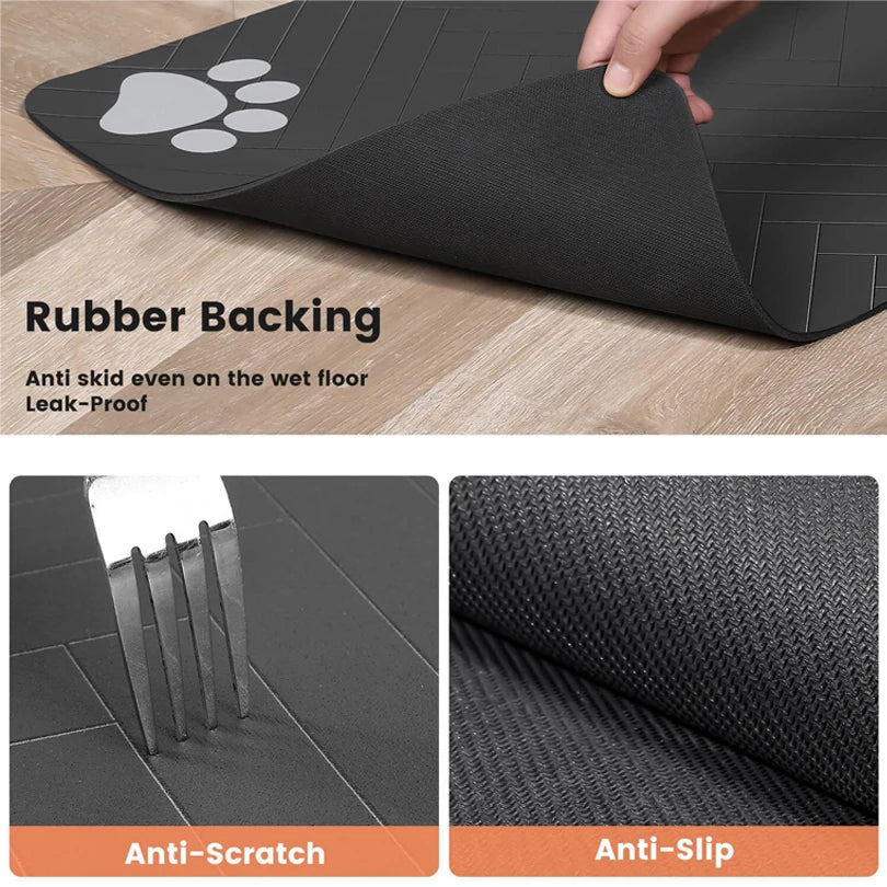 Waterproof Pet Feeding Mat with Quick Dry Feature - Smarsty