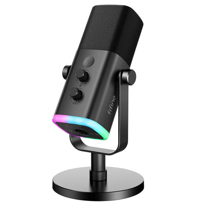 FIFINE USB XLR Dynamic Microphone with Touch Mute Feature - Smarsty