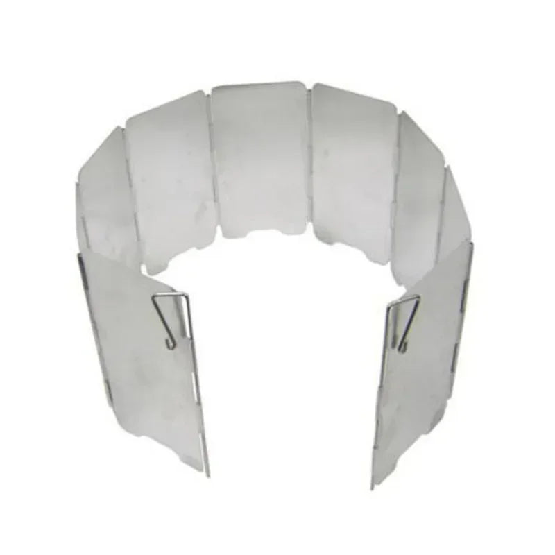 Pare-brise de cuisinière à gaz pliable à 9 plaques, brûleur de cuisine de Camping en plein air, écran coupe-vent en alliage