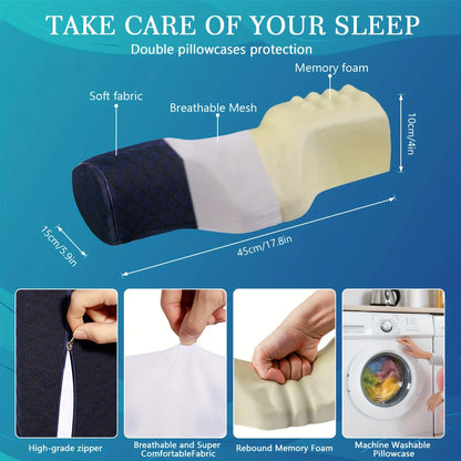 Orthopedic Neck Pillow with Soft Memory Foam Support - Smarsty