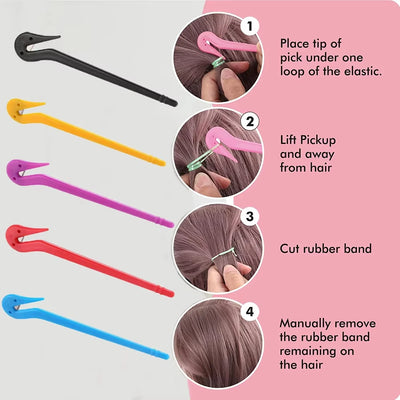 Disposable Elastic Hair Band Cutter Tool for Easy Ponytail Removal - Smarsty