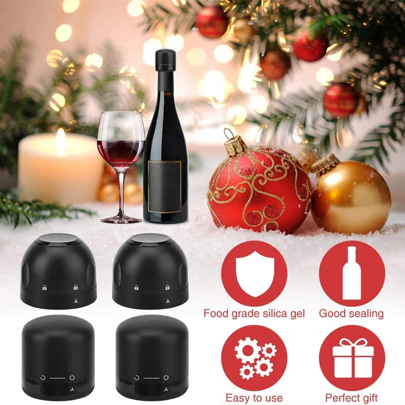 Silicone Wine Bottle Stopper Set for Freshness - Smarsty