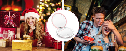 LED Compact Mirror with Light for Travel - Smarsty
