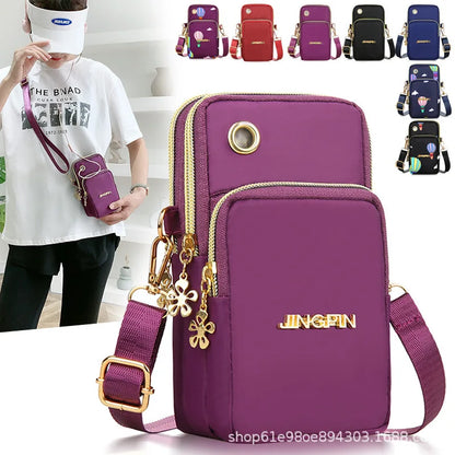 Womens Crossbody Phone Bag Mini Bag With Zipper Everyday Use - Smarsty