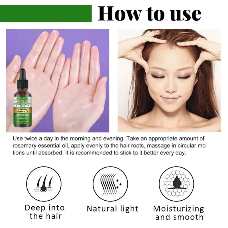 Rosemary Essential Oil for Moisturizing Healthy Hair - Smarsty