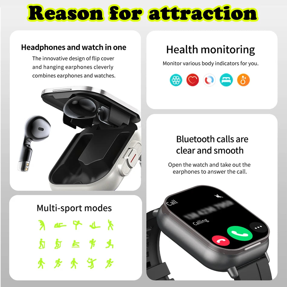 2024 Smart Watch With Earphones And GPS Tracking - Smarsty