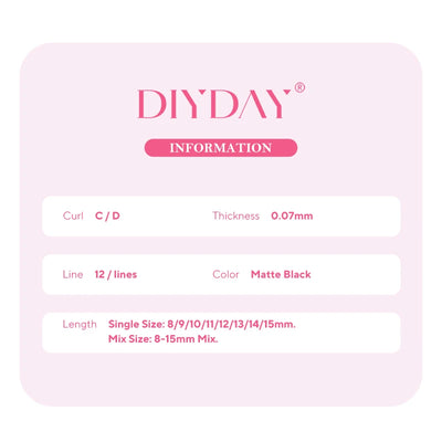 DIYDAY U Shaped YY Lashes Ultra Soft Natural Look - Smarsty
