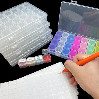 28 Grids Diamond Painting Storage Box with Funnel - Smarsty