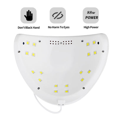 LULAA 88W Nail Dryer Lamp With Eye Protection - Smarsty