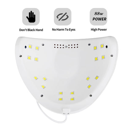 LULAA 88W Nail Dryer Lamp With Eye Protection - Smarsty