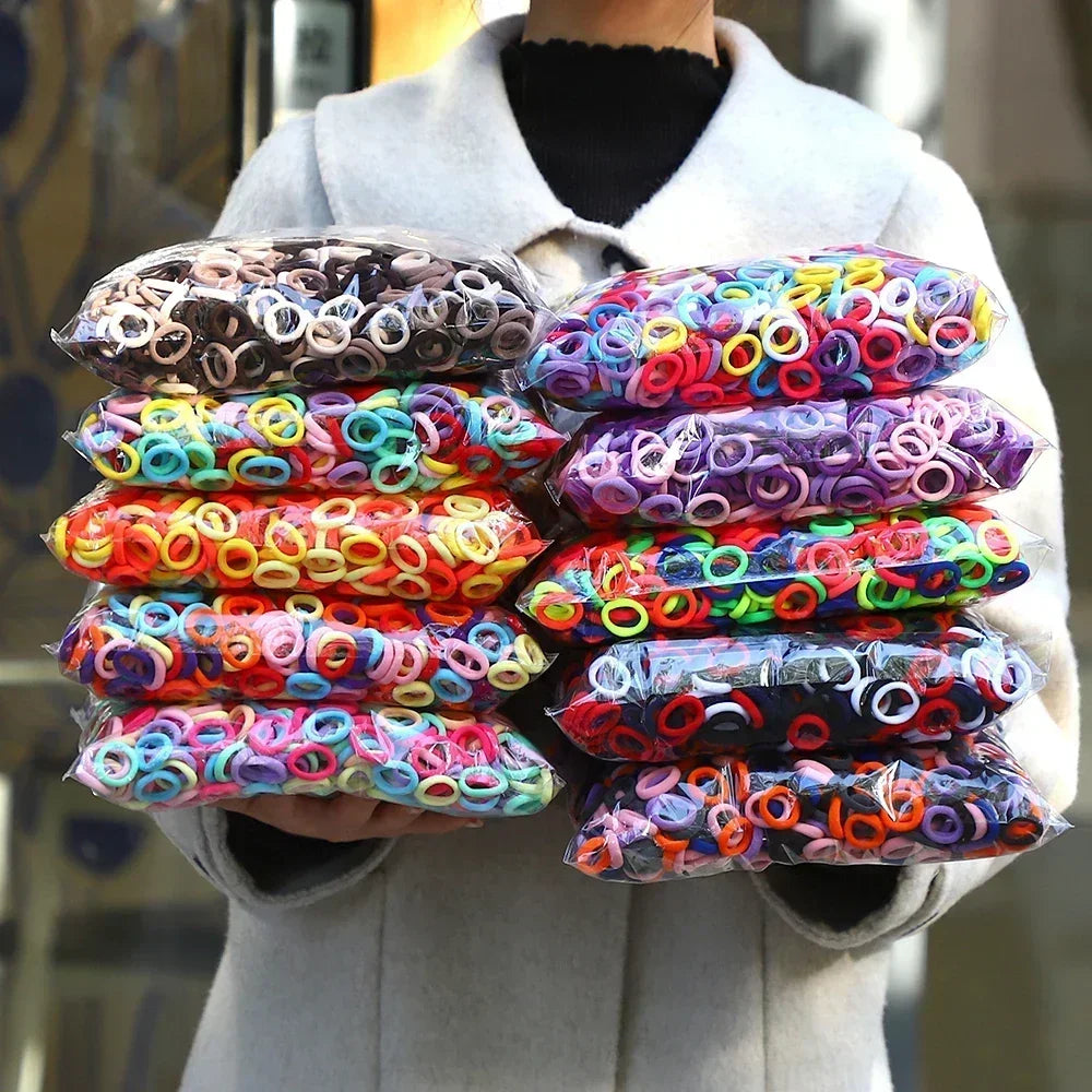 Colorful Nylon Elastic Hair Ties For Kids Gentle Hold - Smarsty