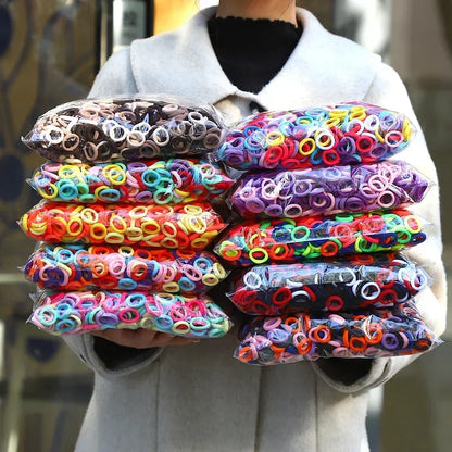 Colorful Nylon Elastic Hair Ties For Kids Gentle Hold - Smarsty