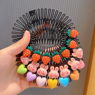 Colorful Hair Accessories Set for Girls with Combs and Clips - Smarsty