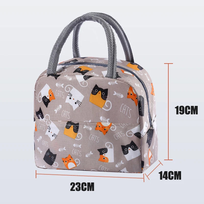 Cartoon Insulated Lunch Bag With Thermal Tote For Picnics - Smarsty