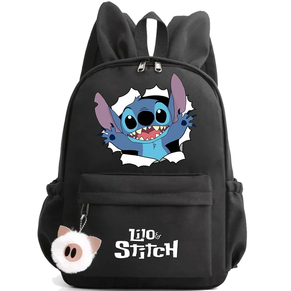HOT Disney Lilo Stitch Backpack for Girl Boy Student Teenager Children Rucksack Women Casual School Bags Kids Birthday Gift Toy - Smarsty