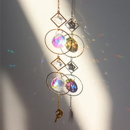 Hanging Crystal Pendant Suncatcher Wind Chimes for Home Decor - Smarsty