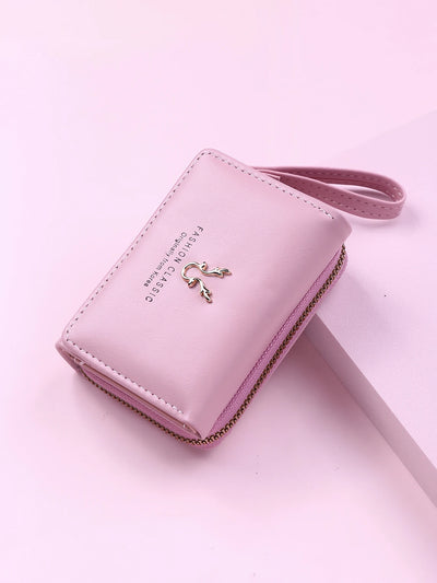 Luxury Brand Women's Small Wallet Female Card Holder Short Wallets with Coin Purse for Woman Ladies PU Leather Hasp Mini Clutch - Smarsty