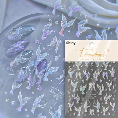 Dreamy Summer Beach Nail Art Stickers for Manicure - Smarsty