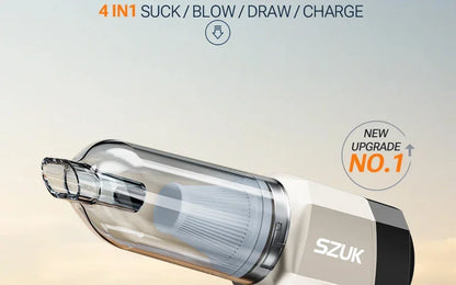 Cordless Car Vacuum Cleaner With Strong Suction Portable - Smarsty