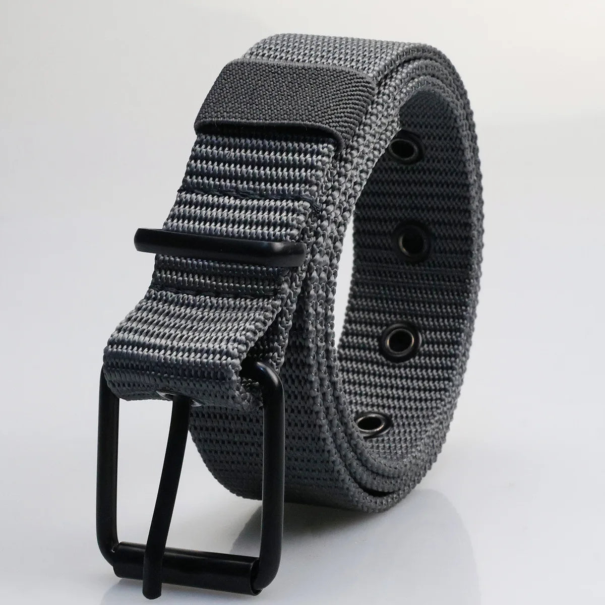 Men's Canvas Belt With Porous Pin Buckle Durable Fashion Accessory - Smarsty