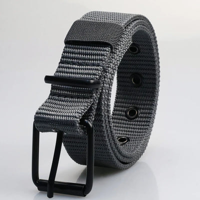 Men's Canvas Belt With Porous Pin Buckle Durable Fashion Accessory - Smarsty