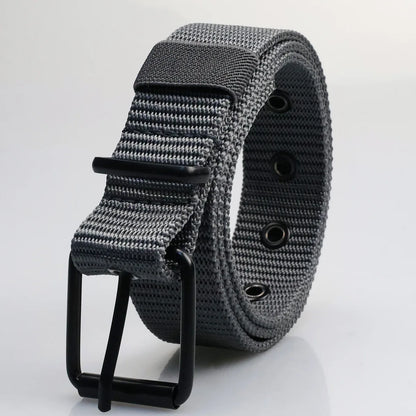 Men's Canvas Belt With Porous Pin Buckle Durable Fashion Accessory - Smarsty