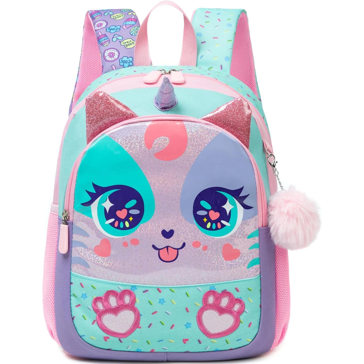 Sequins 13 Inch Girls Kindergarten School Backpack Bright - Smarsty