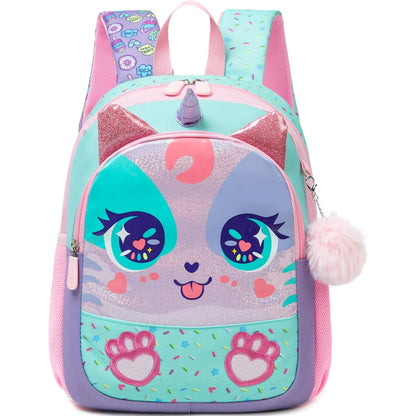 Sequins 13 Inch Girls Kindergarten School Backpack Bright - Smarsty