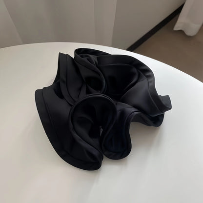 Korean Satin Ribbon Scrunchie For Voluminous Ponytail - Smarsty
