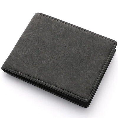Multi-card Slot Men Wallet Fashion Folding Large-capacity Coin Purse PU Leather Short Purse - Smarsty
