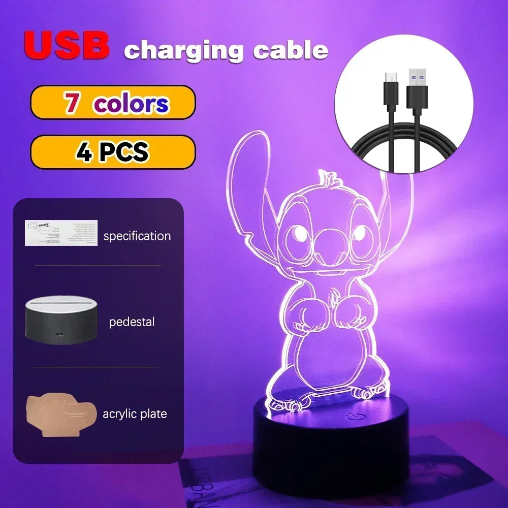 3D Illusion LED Night Light with Remote Control - Smarsty