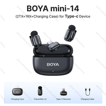 Boya Mini Wireless Lavalier Microphone for Mobile Recording - Smarsty
