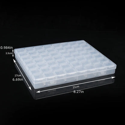 Clear Travel Jewelry Organizer with Adjustable Compartments - Smarsty