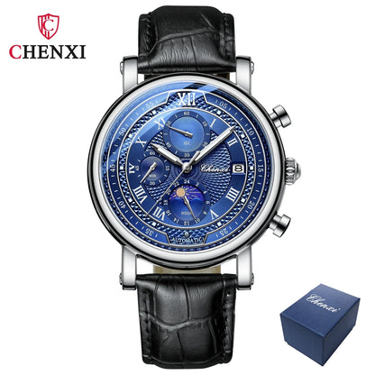 Chenxi Leather Chronograph Quartz Watch for Men - Smarsty
