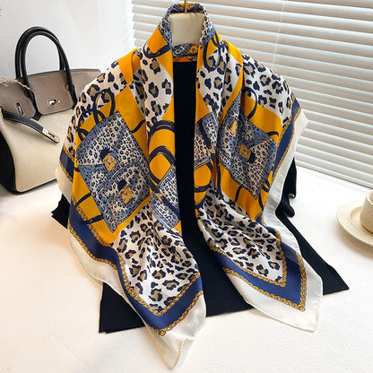 Luxury Women's Spring Polyester Scarf Soft Smooth Shawl - Smarsty