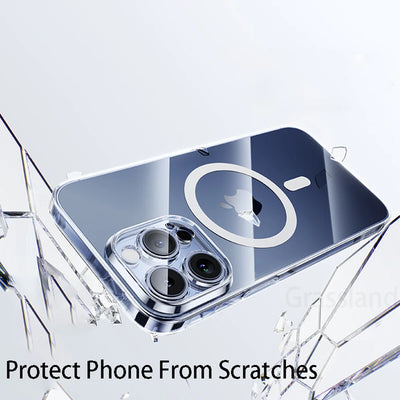 MagSafe Wireless Charge Case For iPhone Clear Back - Smarsty