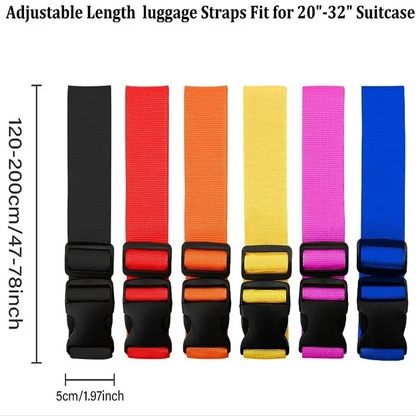 Luggage Safe Strap Adjustable Travel Accessories One Word Suitcase Buckle Strap Baggage Packing Belt Travel Suitcase Accessories