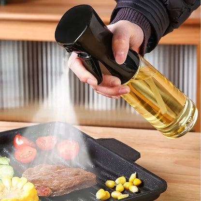 200/300/500mlOil Spray Plastic Household Kitchen Oil Spray Bottle Nebulizing Mist Filling Cooking Dual Use BBQ Camping Dispenser by Smarsty