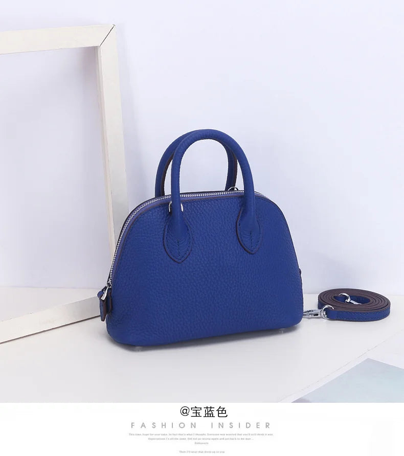 Cow Leather Shell Bag Crossbody Women Messenger Style - Smarsty