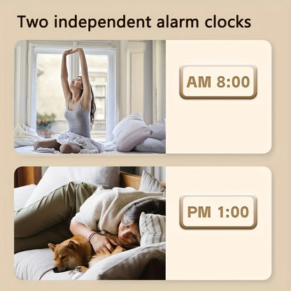 Multi-Function LED Alarm Clock with Humidity Display - Smarsty