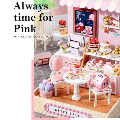 Mini Doll House DIY 3D Puzzle Assembly Building Model Toys Home Bedroom Decoration With Furniture Wooden Craft Gifts DollHouses by Smarsty