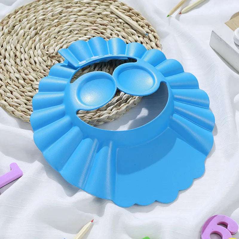 Baby Shower Soft Cap Adjustable Hair Wash Hat for Kids Ear Protection Safe Children Shampoo Bathing Shower Protect Head Cover - Smarsty