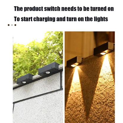 Solar Wall Lights Waterproof LED Garden Lamps - Smarsty