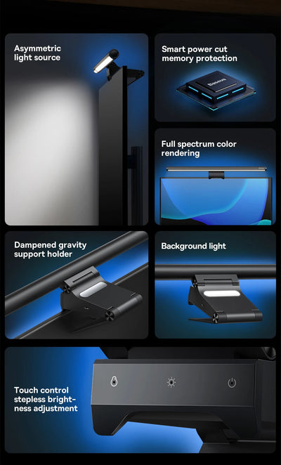 Baseus LED Screen Light Desk Lamp for Reading - Smarsty